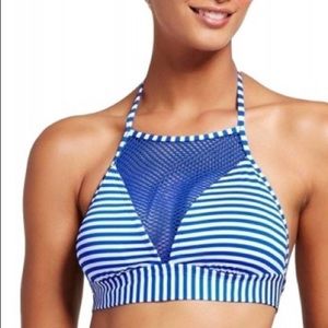 💥NWT Mossimo striped mesh bikini halter sz M & XL